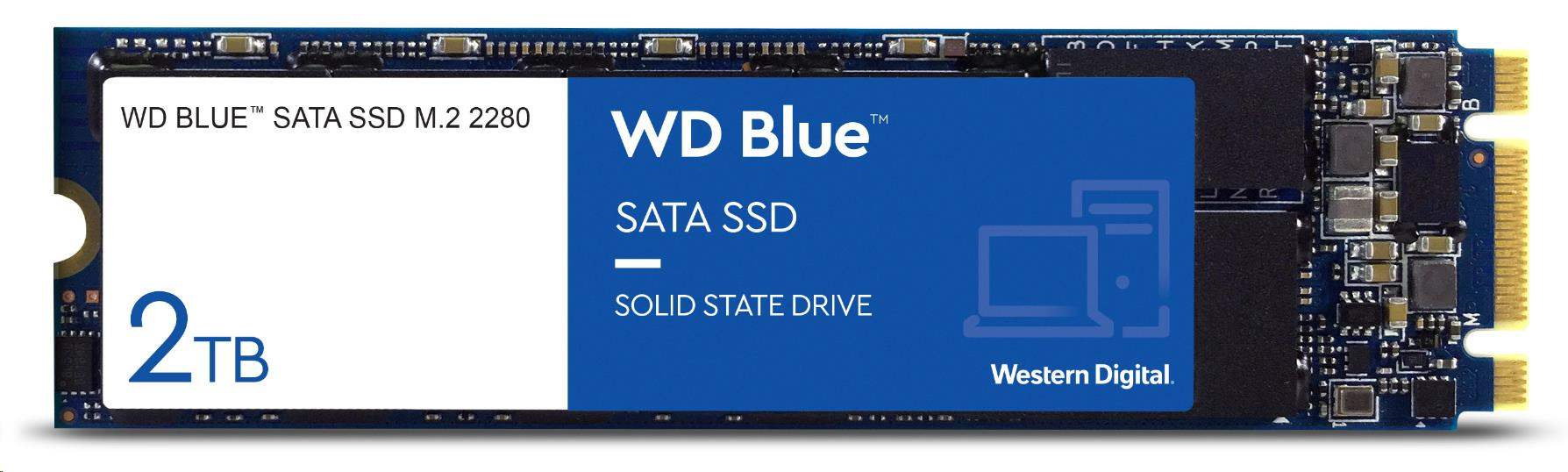 WD BLUE SSD 3D NAND WDS200T2B0B 2TB M.2 SATA, (R:560, W:530MB/s
