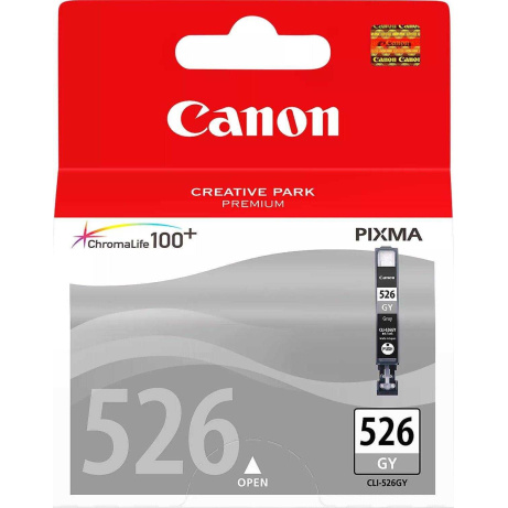 Canon CARTRIDGE CLI-526GY šedá pro Pixma iP4850, MG5250, MG5350, MG6150, MG8150 (340 str.)