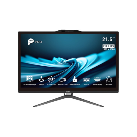 MSI PRO/AP222T 14M-482EU/21,5"/FHD/T/i5-14400/8GB/256GB/Intel int/W11P/Černá/3R