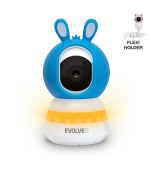 EVOLVEO Baby Monitor LUX- Chytrá 360° videochůvička s nočním viděním, detekcí pláče a pohybu, modrá