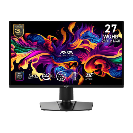 MSI MAG/274QP QD-OLED X24/26,5"/QD-OLED/QHD/240Hz/0,03ms/Černá/3R