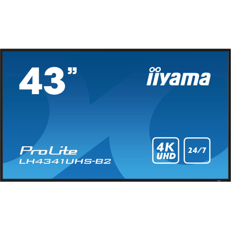 43" iiyama LH4341UHS-B2:IPS,4K UHD,500cd,repro