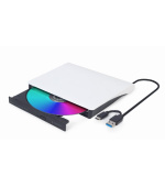 GEMBIRD externí USB DVD mechanika, černobílá