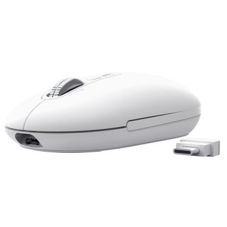 Trust Seron Slim/Kancelářská/Optická/3 200 DPI/USB+BT/Bílá