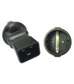 PremiumCord Adaptér IEC C20 M - SCHUKO CEE 7/3 F