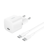 BELKIN 25W USB PD nabíjecí adaptér bílý + 1m USB-C kabel