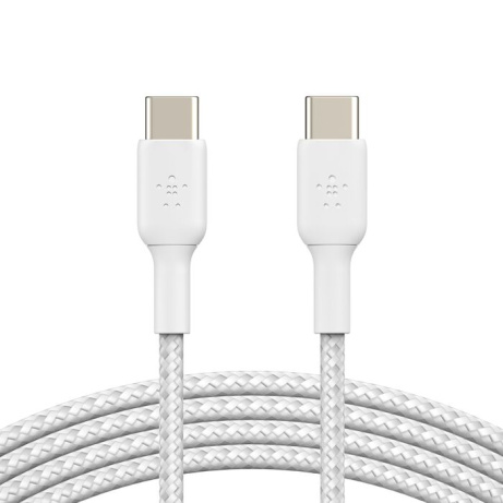 BELKIN BOOSTCHARGE USB-C kabel oplétaný 2m bílý