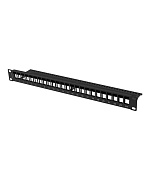 PATCH PANEL BLANK 24 PORTŮ 1U PRO MODULY KEYSTONE