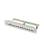 PATCH PANEL 12 PORTŮ 1U 19" FTP PRO MODULY KEYSTO