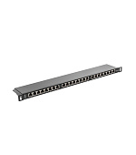 PATCH PANEL 24 PORTŮ 0,5U 19" CAT.5E FTP STÍNĚNÝ