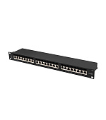 PATCH PANEL 24 PORTŮ 1U 19" CAT.6A FTP STÍNĚNÝ ČE
