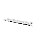 PATCH PANEL 24 PORTŮ 0,5U 19" CAT.5E UTP ŠEDÝ LANBERG