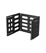 SKLÁDACÍ DRŽÁK PRO MONTÁŽ NA STĚNU 19" 8U 497X400/240 ČERNÝ LANBERG