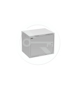 Rozvaděč nástěnný GrandN Duo 9U 450mm, dveře plech, RAL7035, GrandND-9U-645-21-G