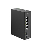 D-Link DIS-100G-06 6-Port Gigabit Industrial Unmanaged Switch with 2 x SFP Ports