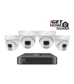 iGET HGNVK84804 - kamerový PoE set, 2K rozlišení, 8CH NVR + 4x kamera se zvukem, IR + LED, CZ app