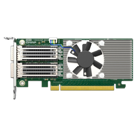 QNAP QXG-100G2SF-BCM Dual port per 100GbE Network adapter; 2 x QSFP28