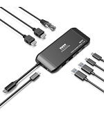 PORT CONNECT Cestovní dokovací stanice USB-C, 2×4K, 7portů, PD100W