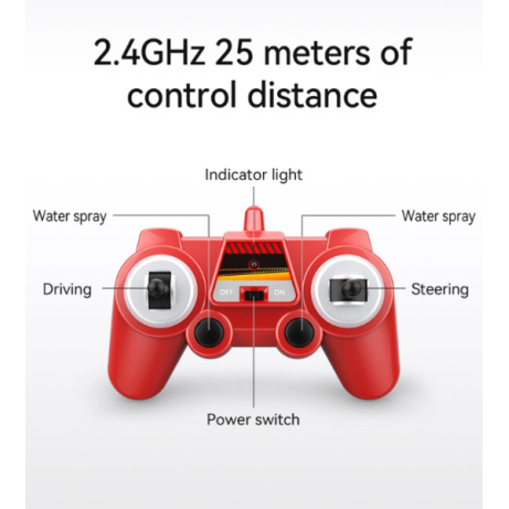 RC hasičské auto Mercedes Benz Antos 1/26