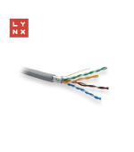 LYNX FTP kabel Cat5e, PVC, 0,5mm, celoměděný, vnitřní, šedý, box 305m
