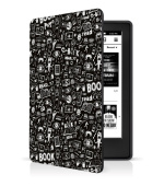 CONNECT IT Pouzdro pro Amazon Kindle Paperwhite 2024, doodle černá