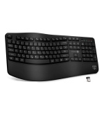 CONNECT IT FOR HEALTH Ergonomická klávesnice ErgoOffice, Bezdrátová, CZ+SK, černá