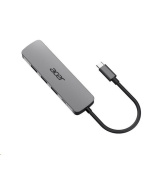 Acer 5IN1 Type- C dongle,HDMI,USB3.0,USB-C,100W PD,Dark Silver