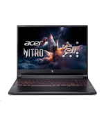 ACER NTB Nitro V 16 AI (ANV16-42-R70Q),R5 AI 240,16"WUXGA,16GB,1TB SSD,RTX 3050,Linux,Black