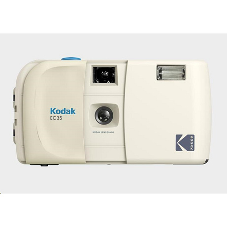 Kodak EC35 Film Camera Vanilla White + Kodak Ultra Max 24 Exp