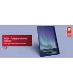 RICOH Portable LCD 150BW 15.6" 16:9 1920x1080 OLED 1ms 100,000:1 Wireless/Miracast USB-C/Li-Ion Battery Powered