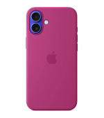 APPLE iPhone 16 Plus Silicone Case with MagSafe - Fuchsia