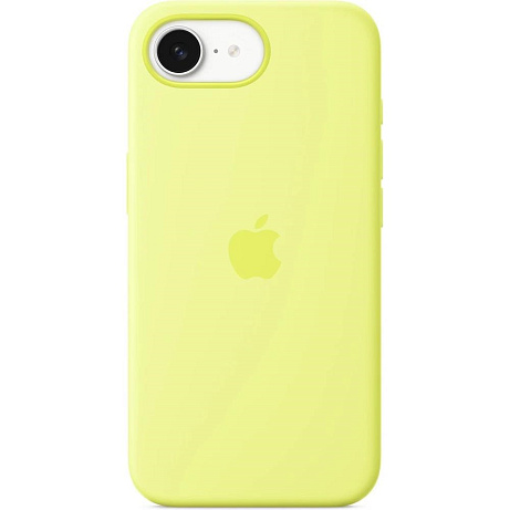Apple iPhone 16e Silicone Case – Neon Yellow
