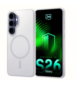 3mk ochranný kryt Smoke MagCase White pro Samsung Galaxy S26