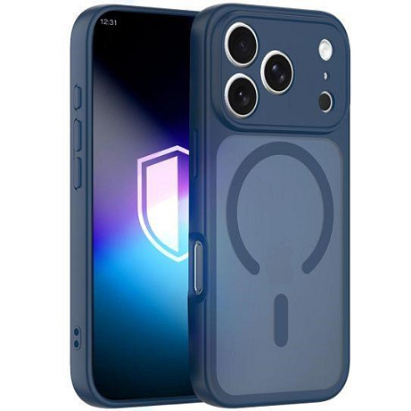 3mk ochranný kryt Misty MagCase Blue pro Apple iPhone 17 Pro