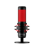 HyperX QuadCast - USB Microphone (Black-Red) - Red Lighting (HX-MICQC-BK) - Mikrofon