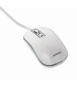 BAZAR - GEMBIRD myš MUS-4B-06-WS, drátová, optická, USB, bílá/stříbrná, poškozený obal