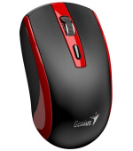 GENIUS myš ECO-8150/ 1200 dpi/ bezdrátová/ dobíjecí/ Copilot/ černo-červená