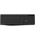 GENIUS klávesnice KB-7200, bezdrátová 2,4GHz, Mini-receiver, Copilot, CZ+SK layout, černá