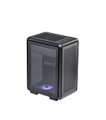 Cooler Master case MasterFrame 400 Mesh Black, mATX, Průhledná bočnice,1x 120mm ARGB Fan, Černá