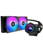 Cooler Master vodní chladič MasterLiquid Core Nex Digital 240 Black ARGB, 2x 120mm, ARGB, LGA1851, AM5, Černá