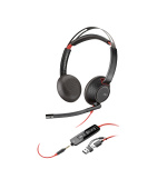Poly Blackwire 5220 náhlavní souprava, 3.5 mm jack + USB-C/A adaptér, stereo