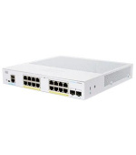 BAZAR - Cisco switch CBS250-16P-2G (16xGbE,2xSFP,16xPoE+,120W,fanless) - REFRESH - poškozený obal