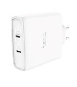 TRUST GaN Nabíječka MAXO 100W 2-Port, USB-C, bílá
