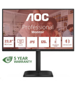 AOC MT 23,8" 24E4U - 1920x1080,IPS,120Hz,1xVGA,1xHDMI,1xDP,USBhub,Repro,Pivot