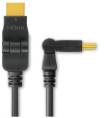 PREMIUMCORD Kabel HDMI A - HDMI A M/M 15m, otočné zlacené konektory