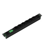 APC Easy Rack PDU Basic, 1U, 10A (2.3kW), 230V, 6x SCHUKO, 1x C13