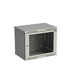 Solarix rozvaděč nástěnný SENSA 9U 400mm, dveře sklo, RAL 7035, SENSA-9U-64-11-G
