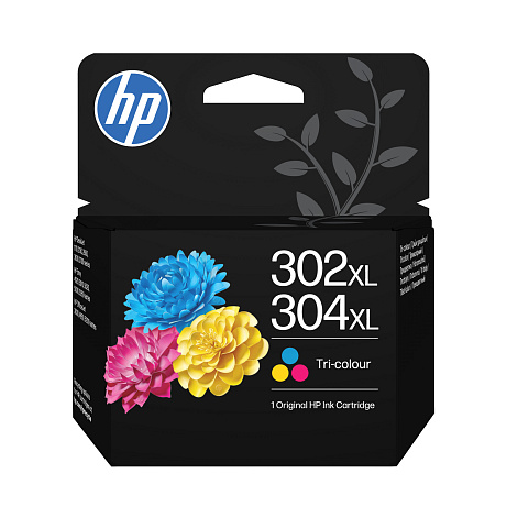 HP 302XL/304XL Tri-clr Original Ink Cartridge (300 pages)
