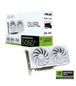 ASUS VGA NVIDIA GeForce RTX 5060 Ti DUAL OC 8G WHITE, 16GB GDDR7, 3xDP, 1xHDMI
