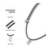 PLAUD Note Pin Lanyard Black - Řemínek na krk, černý